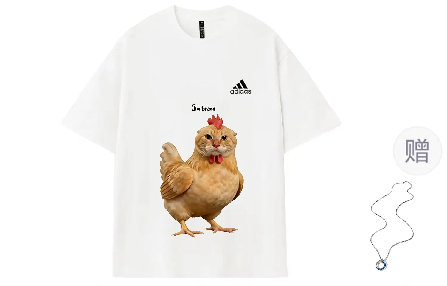 Женская футболка с принтом MUST HAVES T Shirts Adidas, White — фото 3