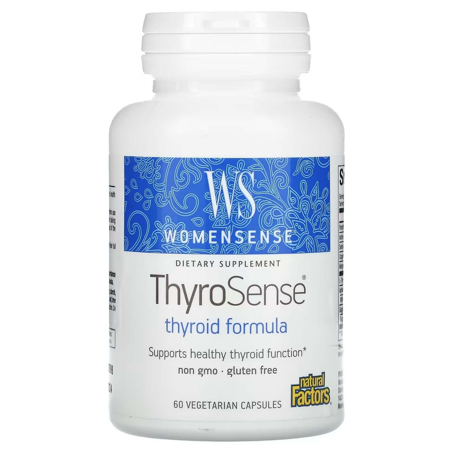 

Natural Factors WomenSense ThyroSense средство для щитовидной железы, 60 вегетарианских капсул