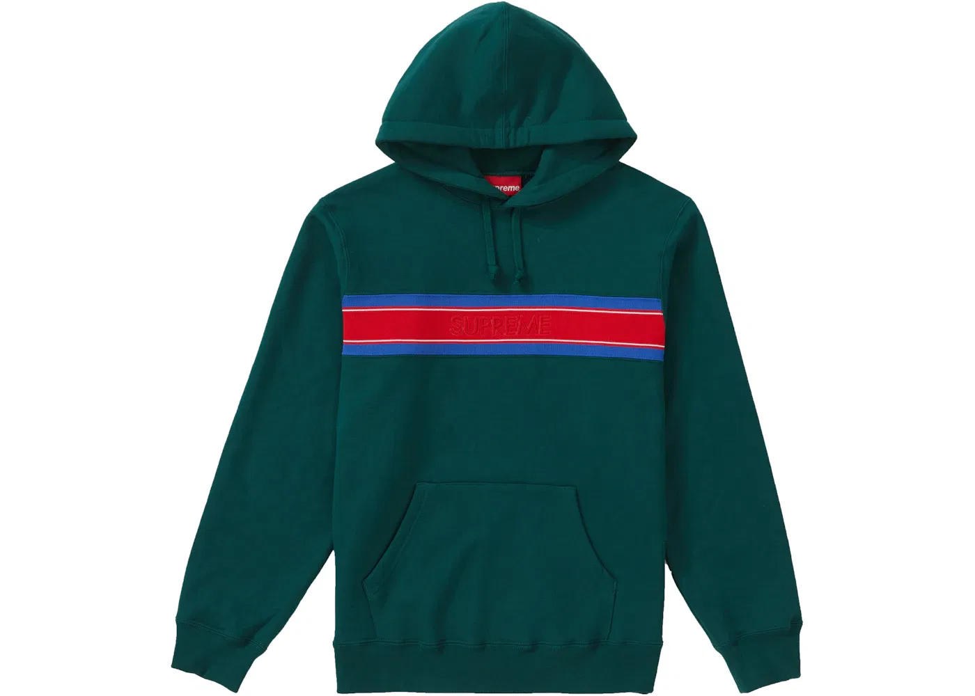 Мужской худи с принтом Supreme Hooded Sweatshirt, Dark Green