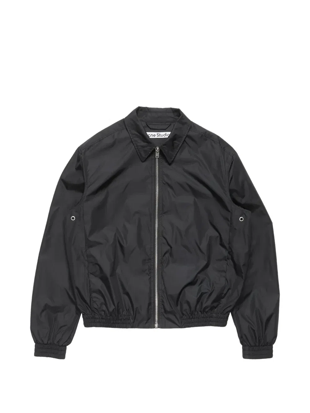Куртка на молнии с логотипом Acne Studios, черный