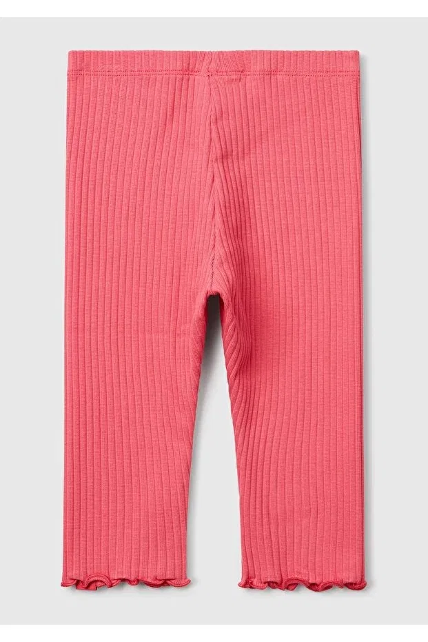 Детские леггинсы для девочек розовые Benetton, Pink — фото 2