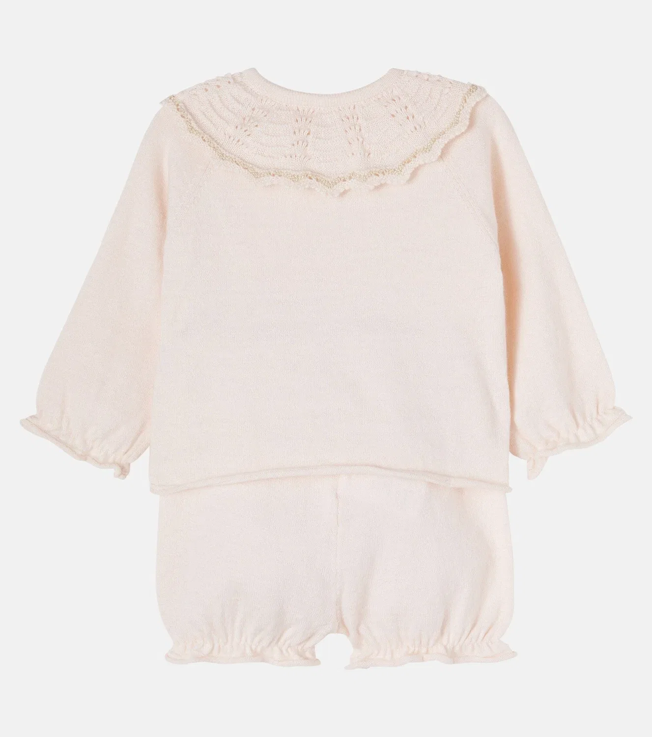 Комплект из топа и трусиков хлопковый Chloé Kids, розовый — фото 2
