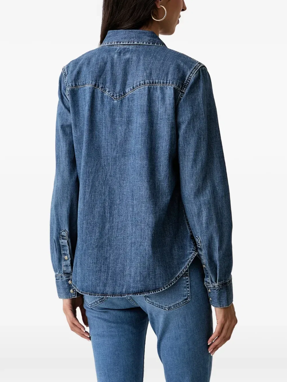 Джинсовая рубашка в ковбойском стиле Heritage Levi's, синий — фото 3