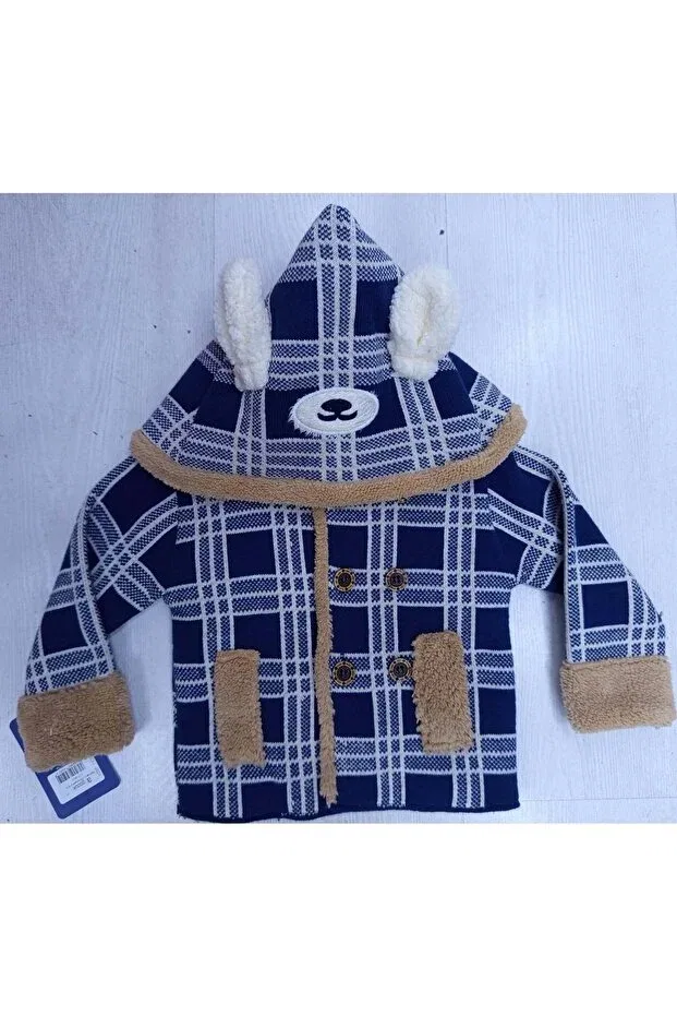 Детский кардиган с капюшоном Başak Çocuk Giyim, Navy Blue