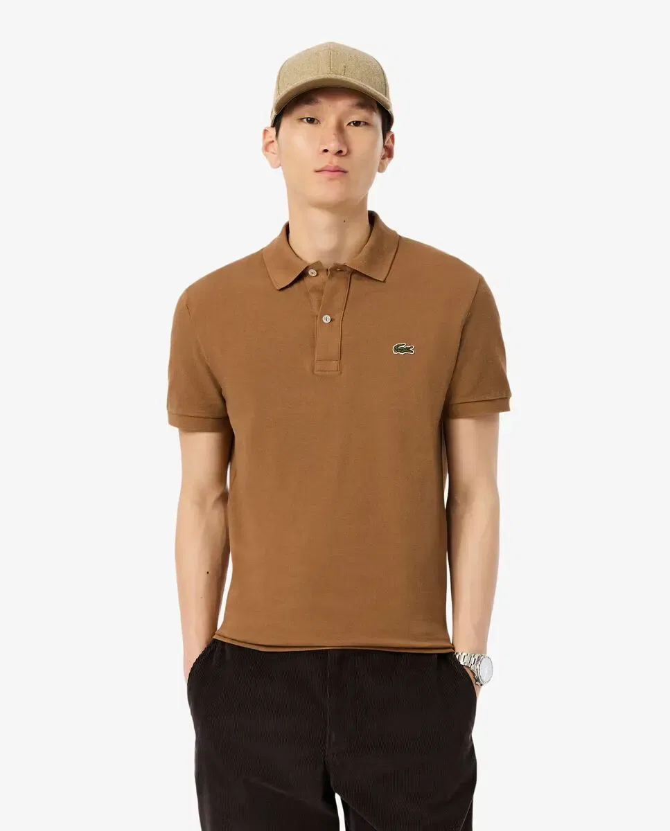 Мужское поло с коротким рукавом Lacoste, Caramelo