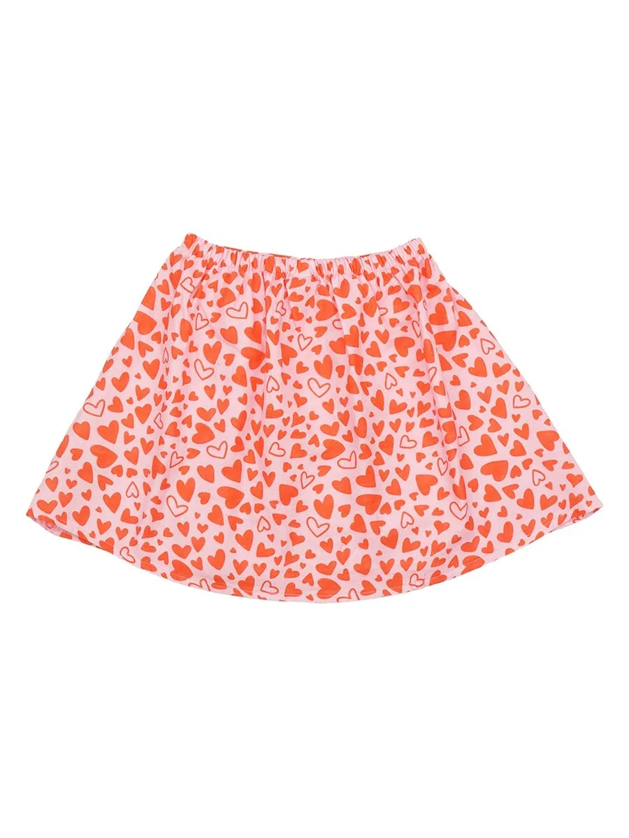 Юбка Walkiddy 'Walkiddy - Little Big Hearts Skirt' в розовом цвете — фото 2