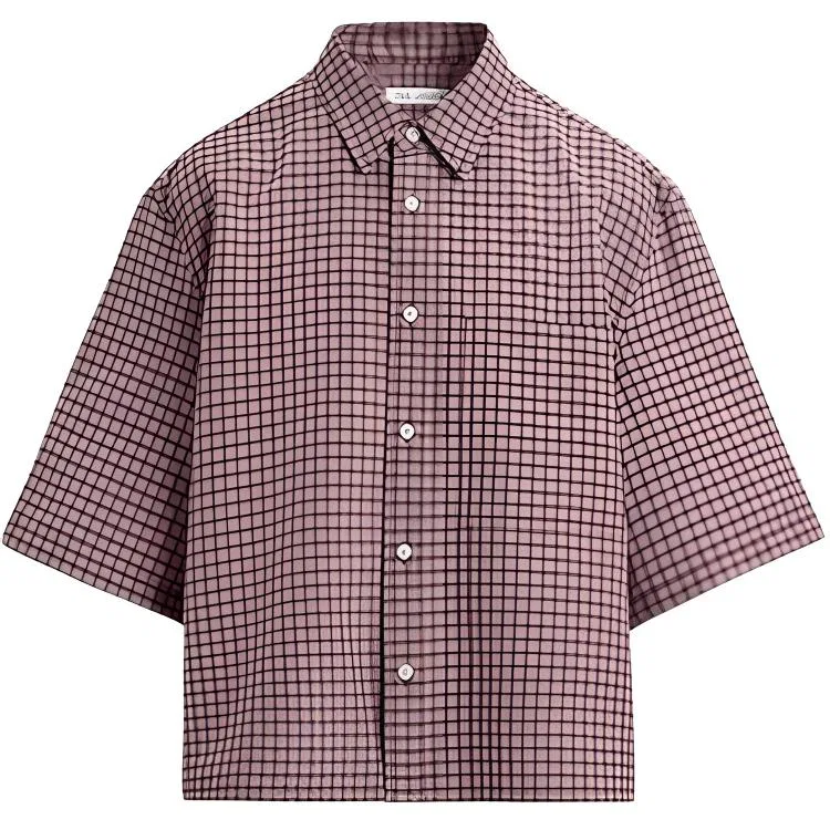 Мужская рубашка с воротником Moderate, ZARA, Dark Red