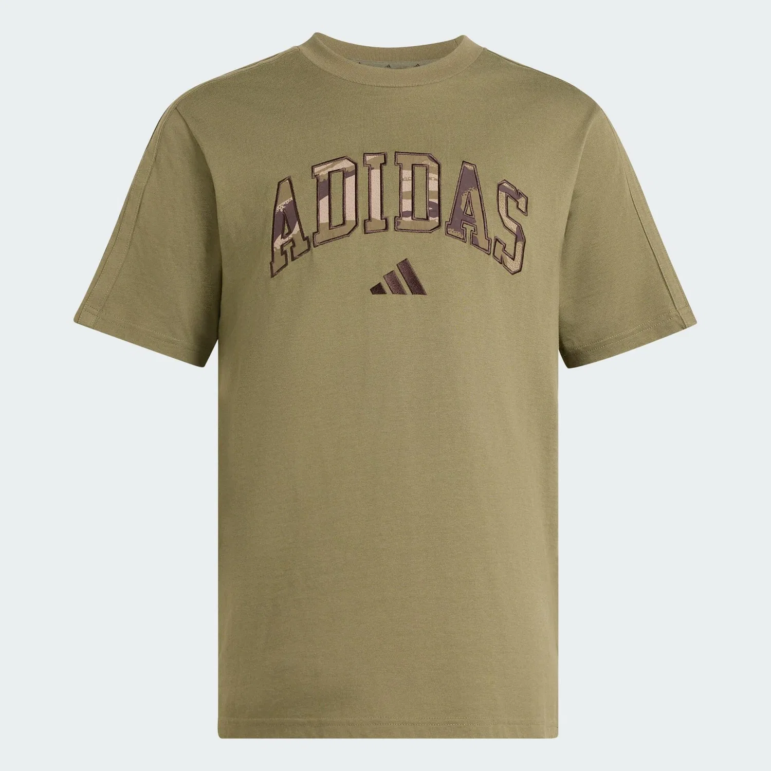 Мужская футболка с камуфляжным принтом Seasonal Essentials Camo Adidas, Khakibeige Bunt — фото 2