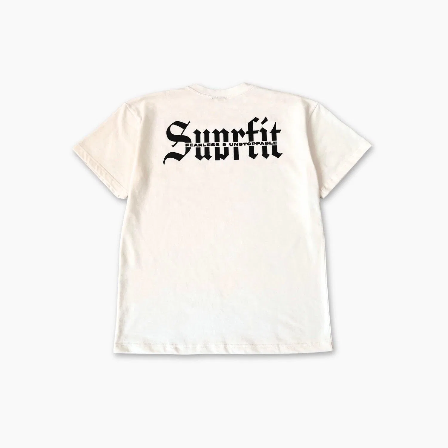 Детская свободная футболка Fearless & Unstoppable Suprfit, Offwhite — фото 2