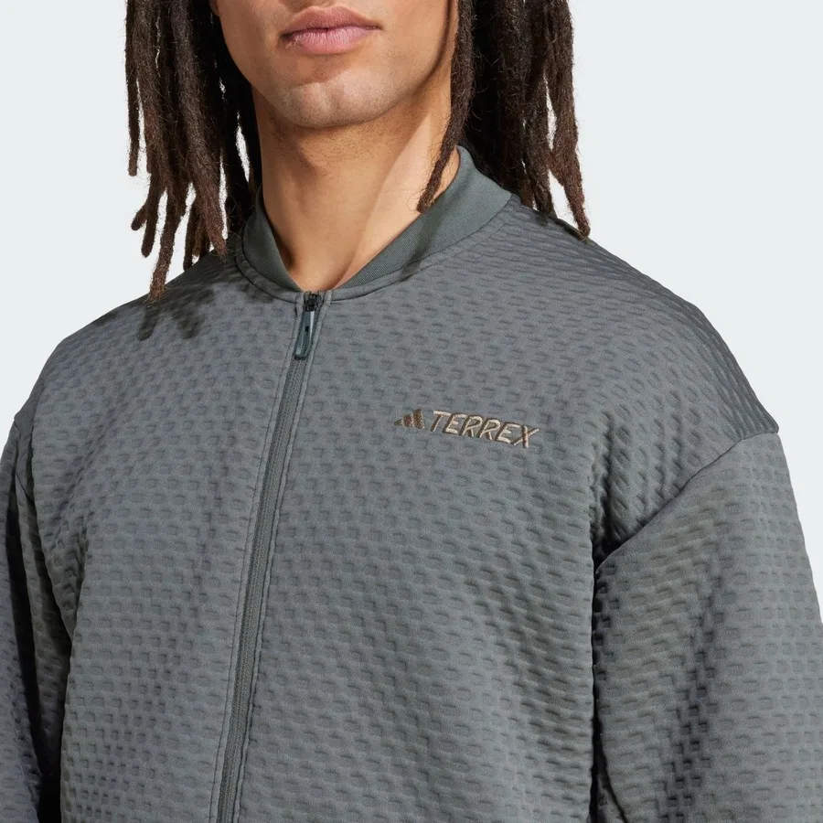Свитшот-куртка Terrex Xploric Sweater Jacket, adidas, Черный — фото 4