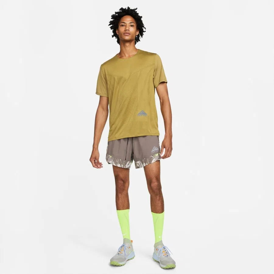 Футболка спортивная с коротким рукавом Nike Dri-FIT Trail Rise 365, Желтый