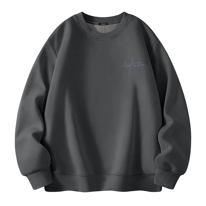 Детское худи утепленное MINISO, Dark Gray (Pen End Light Shadow Chest Logo)