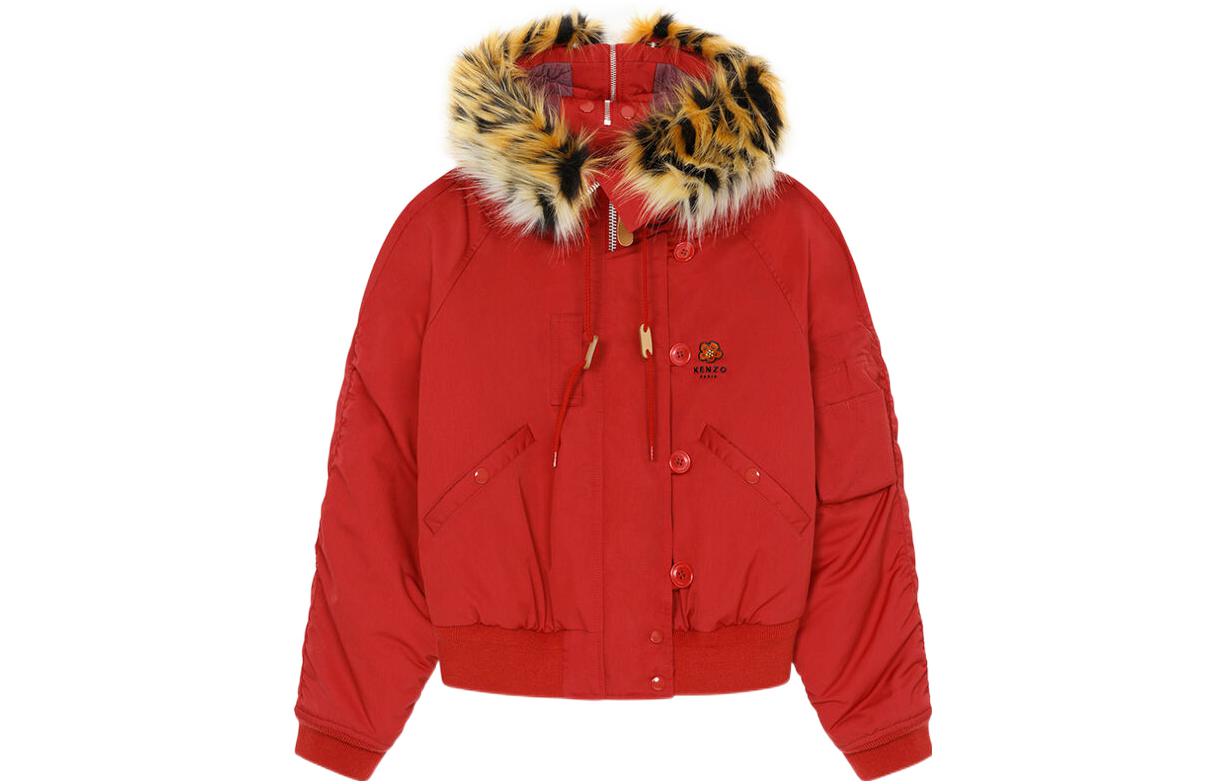 

Короткая парка с капюшоном 'Medium Red' KENZO, Красный, Короткая парка с капюшоном 'Medium Red' KENZO