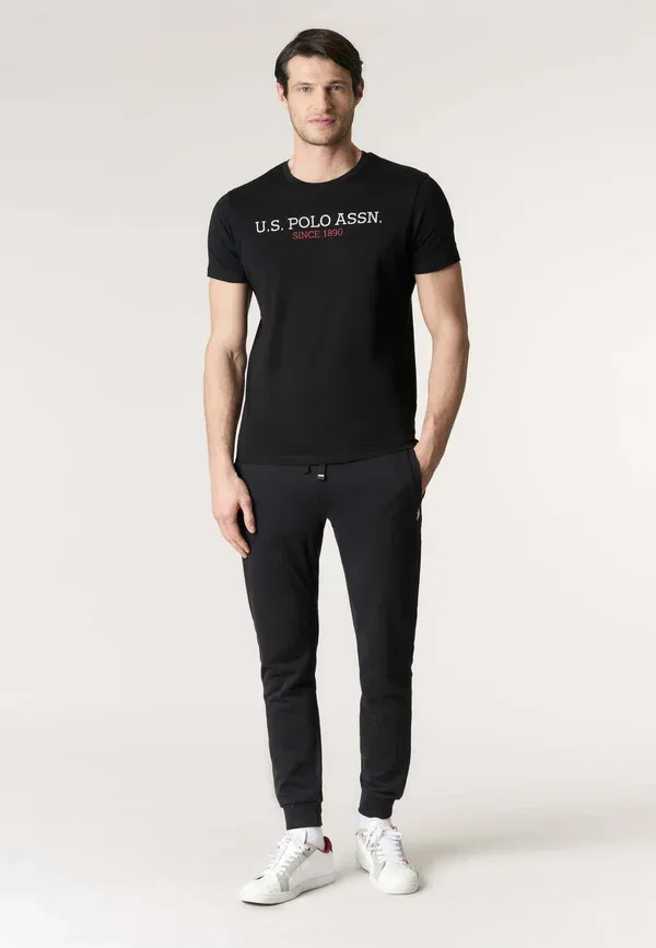 Футболка хлопковая Print T-shirt U.S. Polo Assn., черный — фото 2