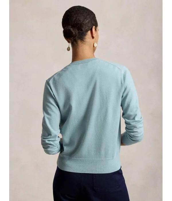 Женский кардиган классического кроя Polo Ralph Lauren, Menta — фото 3