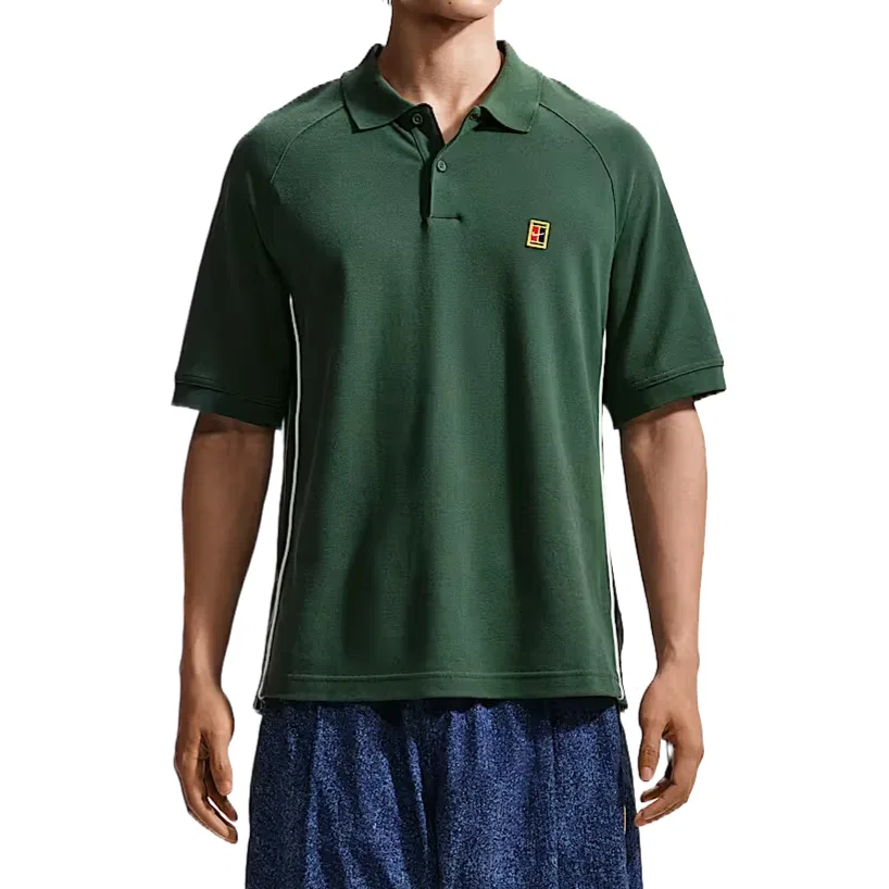 Мужское поло Nike, Fir Green/Sail White/Fir Green