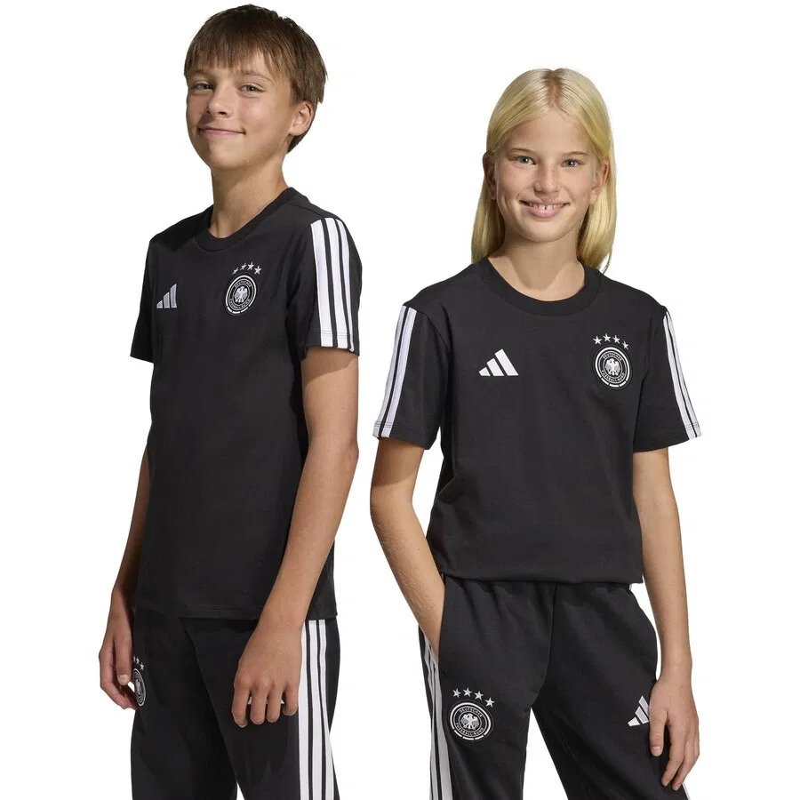 Футболка ADIDAS PERFORMANCE Performance Shirt 'DFB Deutschland' черного цвета — фото 3