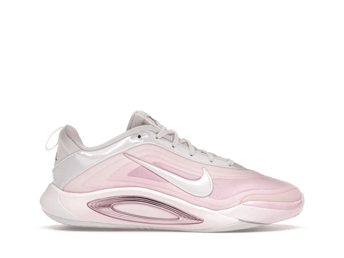 Детские кроссовки с розовыми акцентами Nike A'ja Wilson A'One, White/Perfect Pink/Prism Pink/Pink Ice/Pale Pink