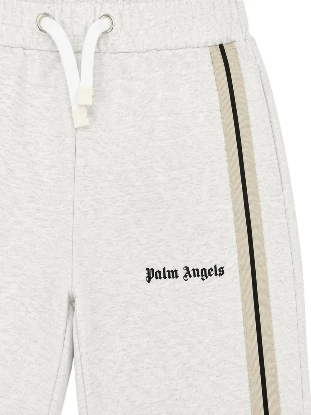 Спортивные брюки с логотипом и боковыми полосками Palm Angels Kids, серый — фото 3