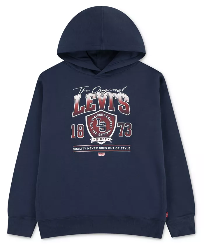 

Мальчики 8-20 стадионный пуловер с капюшоном Levi'S, синий