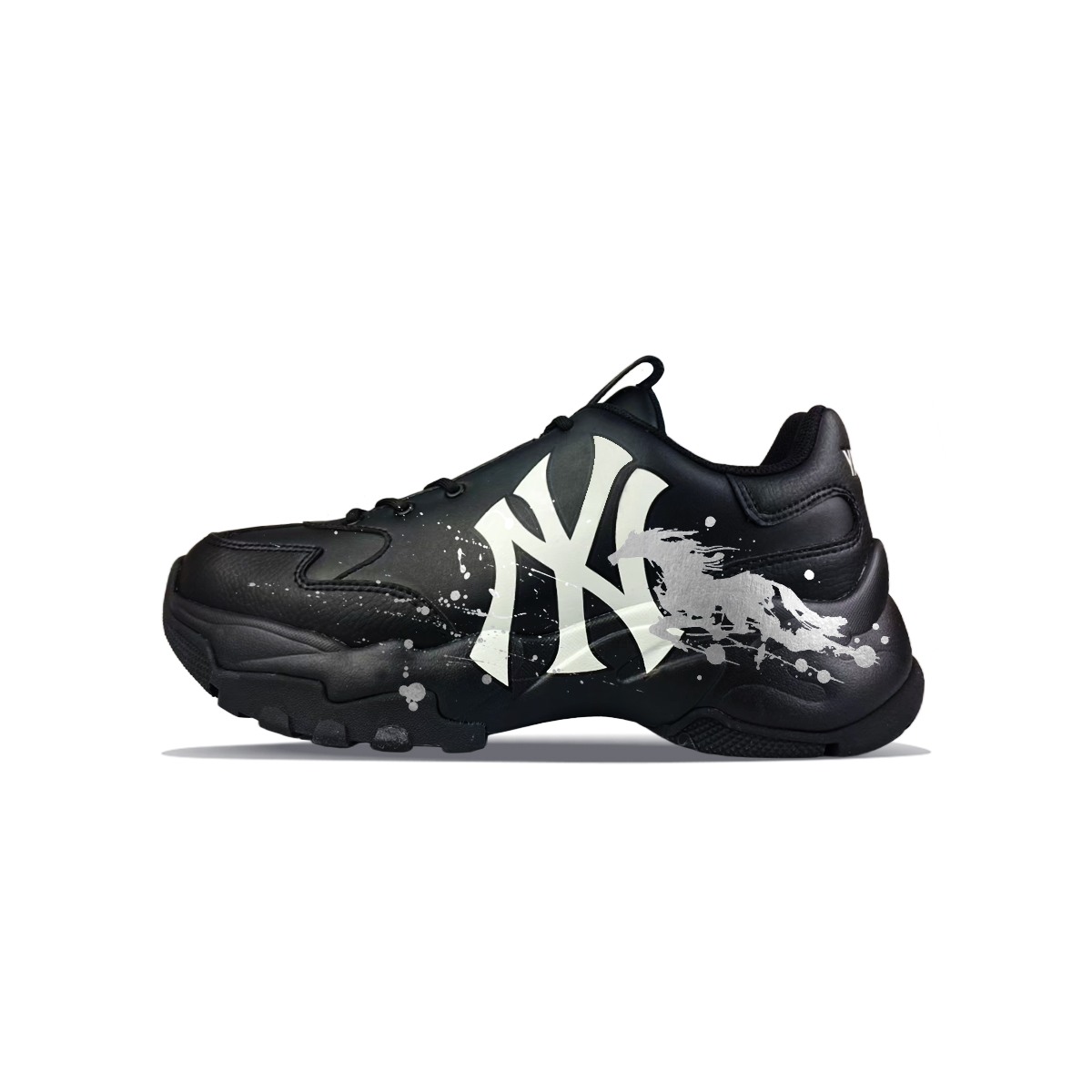 

MLB Кроссовки Unisex Black с массивной подошвой Big Ball Chunky Cushioning, износостойкие, низкие