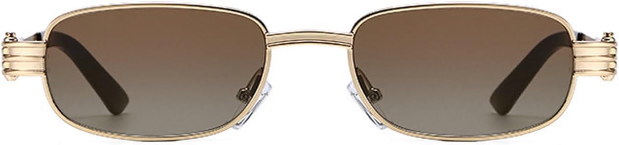 

Солнцезащитные очки Laureles Retro Y2K прямоугольной формы для женщин и мужчин, металлическая оправа, прямоугольные солнцезащитные очки для вождения, пляжа, вечеринки, защита от ультрафиолета UV400, C4