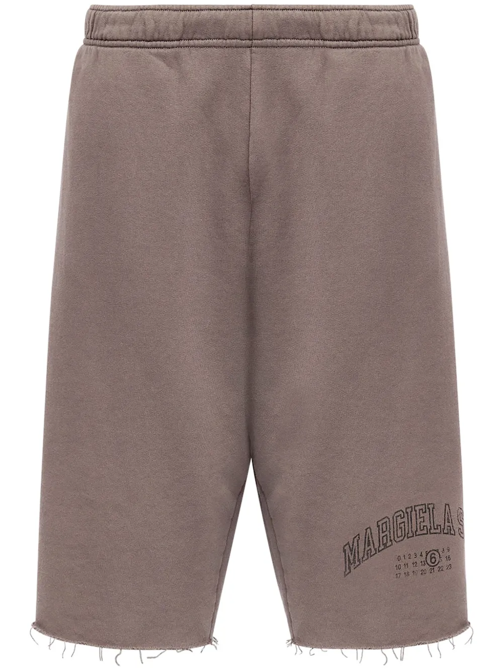 

Шорты с логотипом MM6 Maison Margiela, коричневый