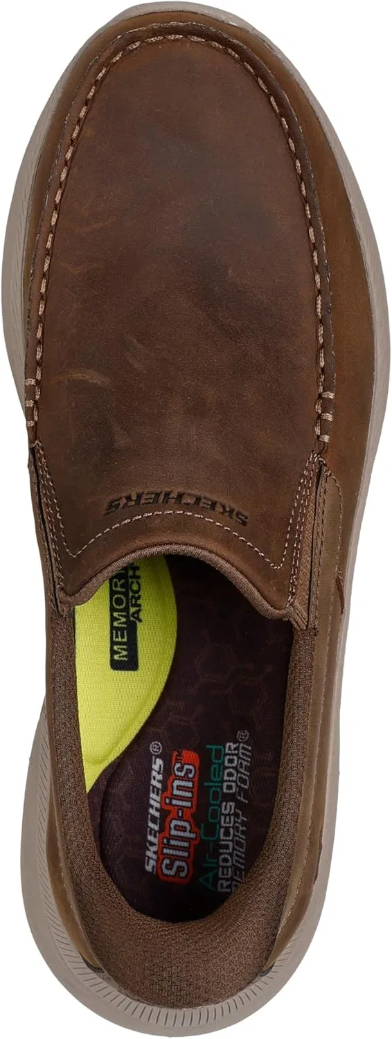 Мужские туфли Skechers USA Pollard-Osgood Moc Toe, Desert Beige — фото 4