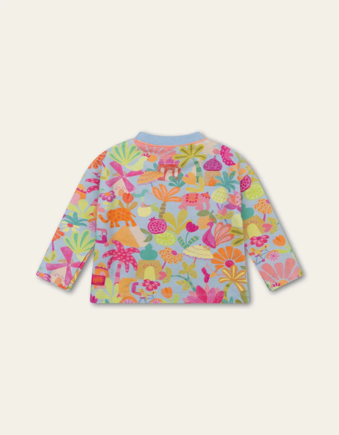 Капуzenpullover из органического хлопка Oilily, синий — фото 3