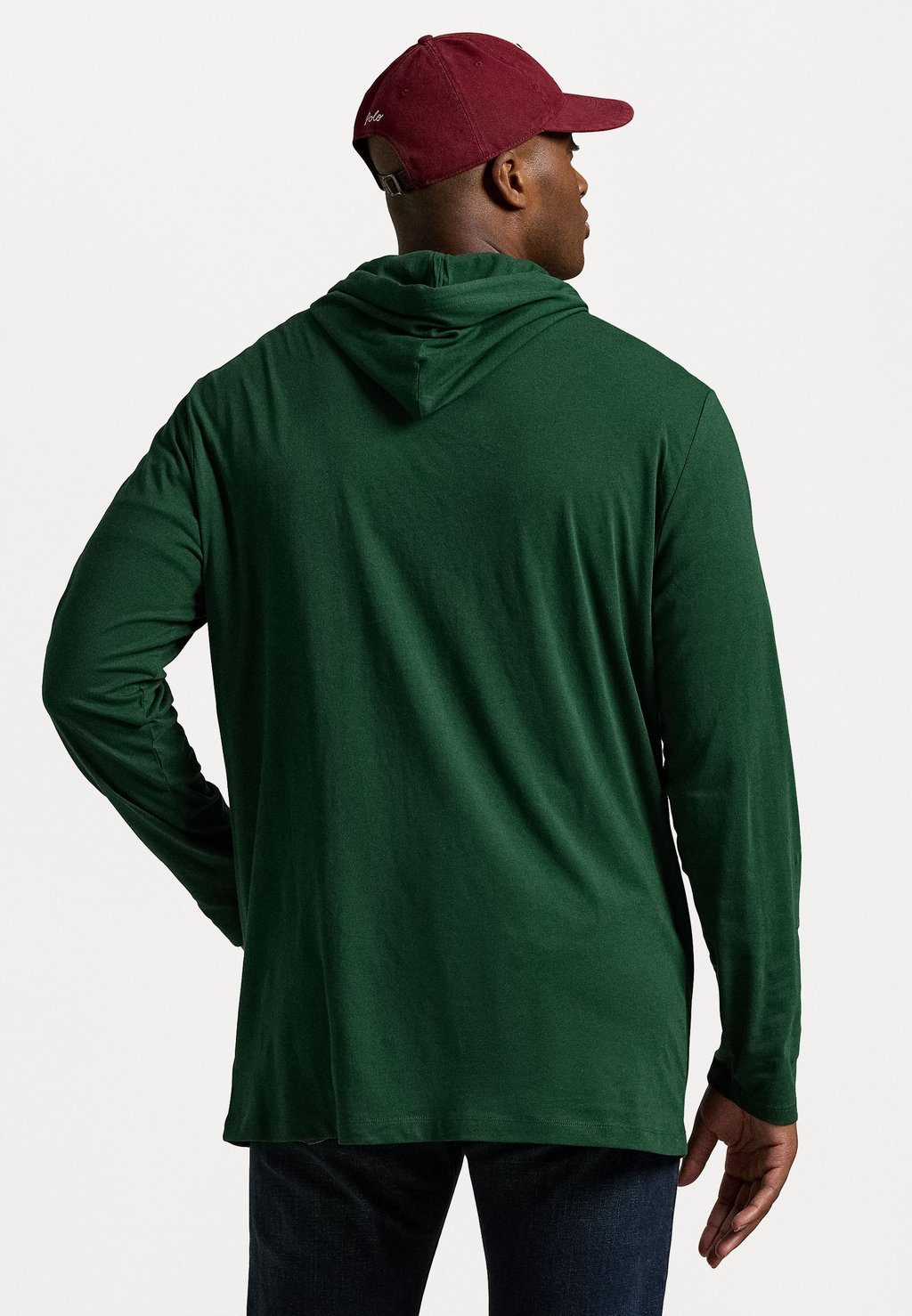 

Топ с длинными рукавами POLO BEAR JERSEY HOODED T-SHIRT Polo Ralph Lauren Big & Tall, темно-зеленый