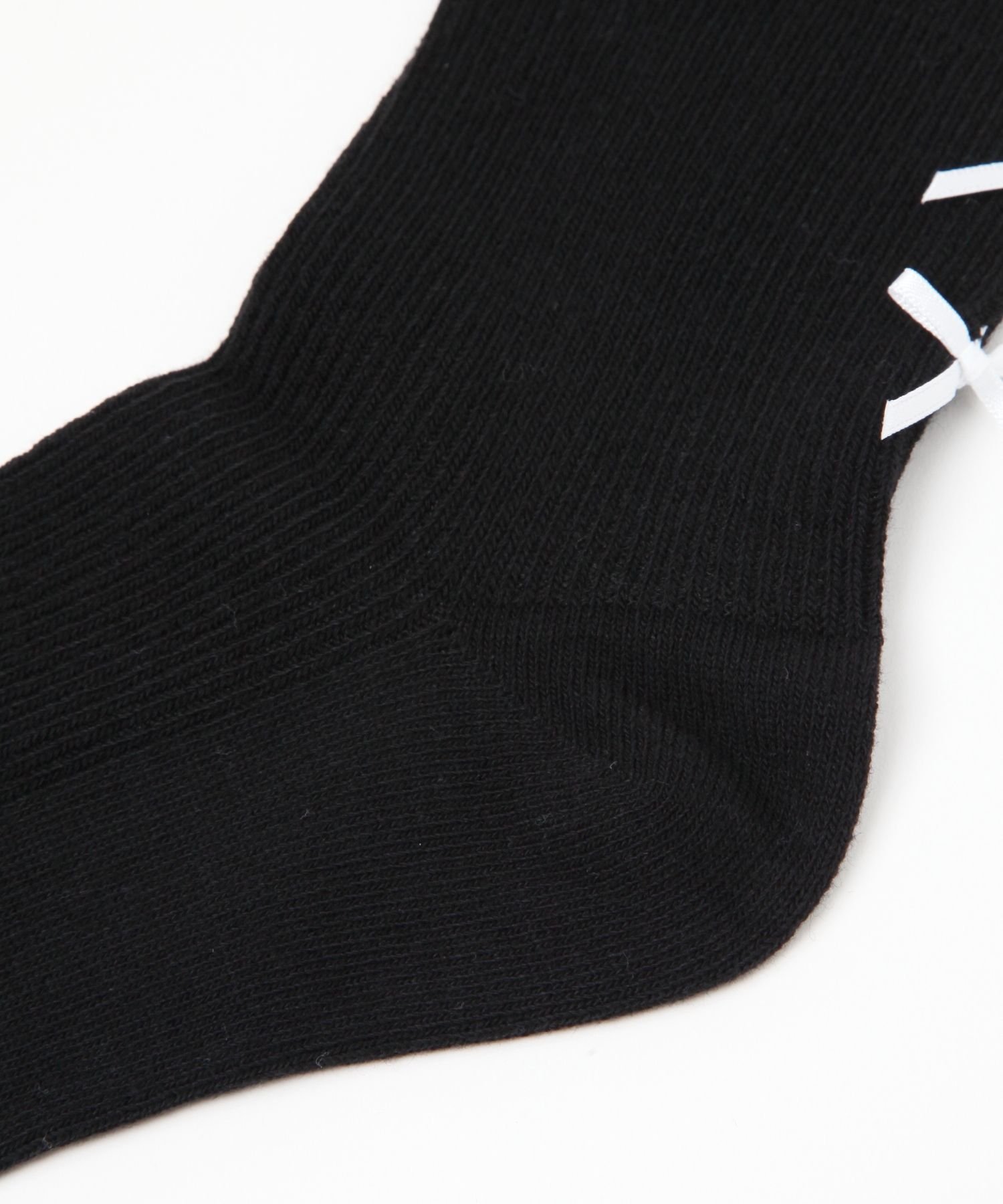 Носки Double Ribbon Mellow Crew Socks Repipi armario, White x Black 01 — фото 3