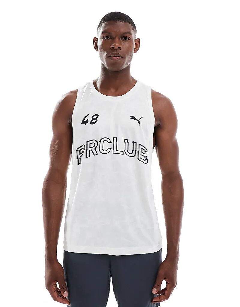 

Майка Puma Run Club Graphic белого цвета
