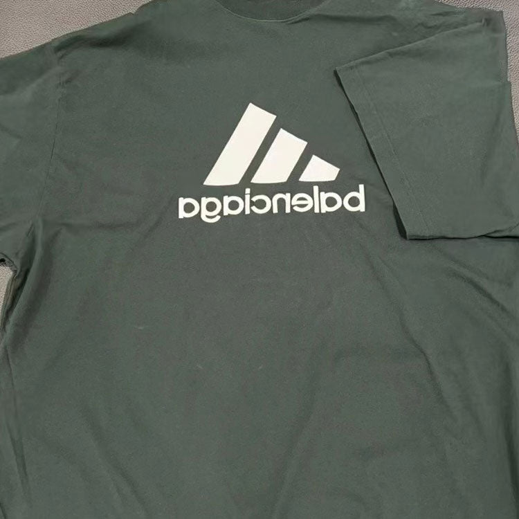 Футболка Balenciaga x adidas Reverse T-shirt 'Green', зеленый — фото 2