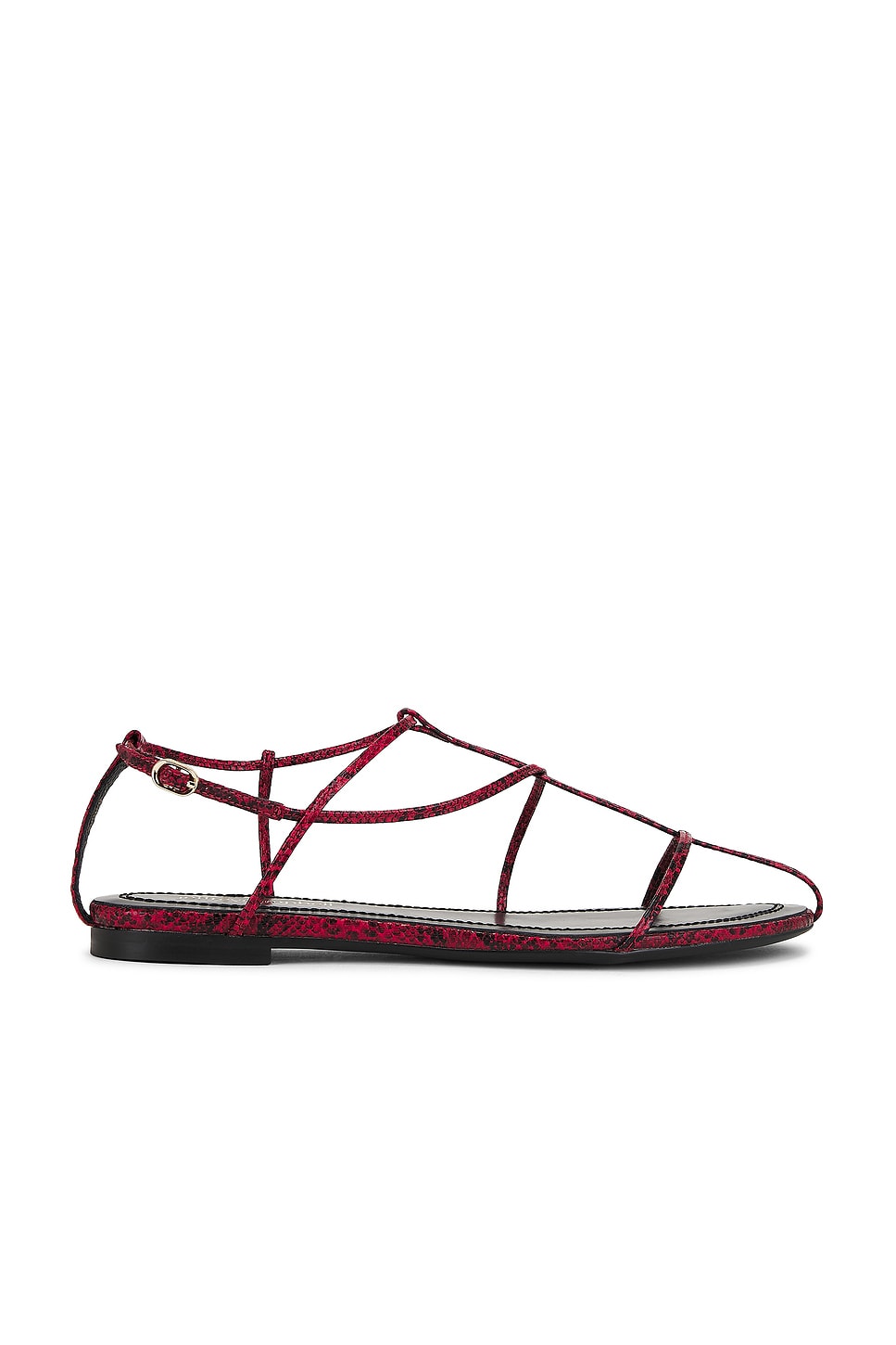 Сандалии Trawl Jeffrey Campbell, red black snake