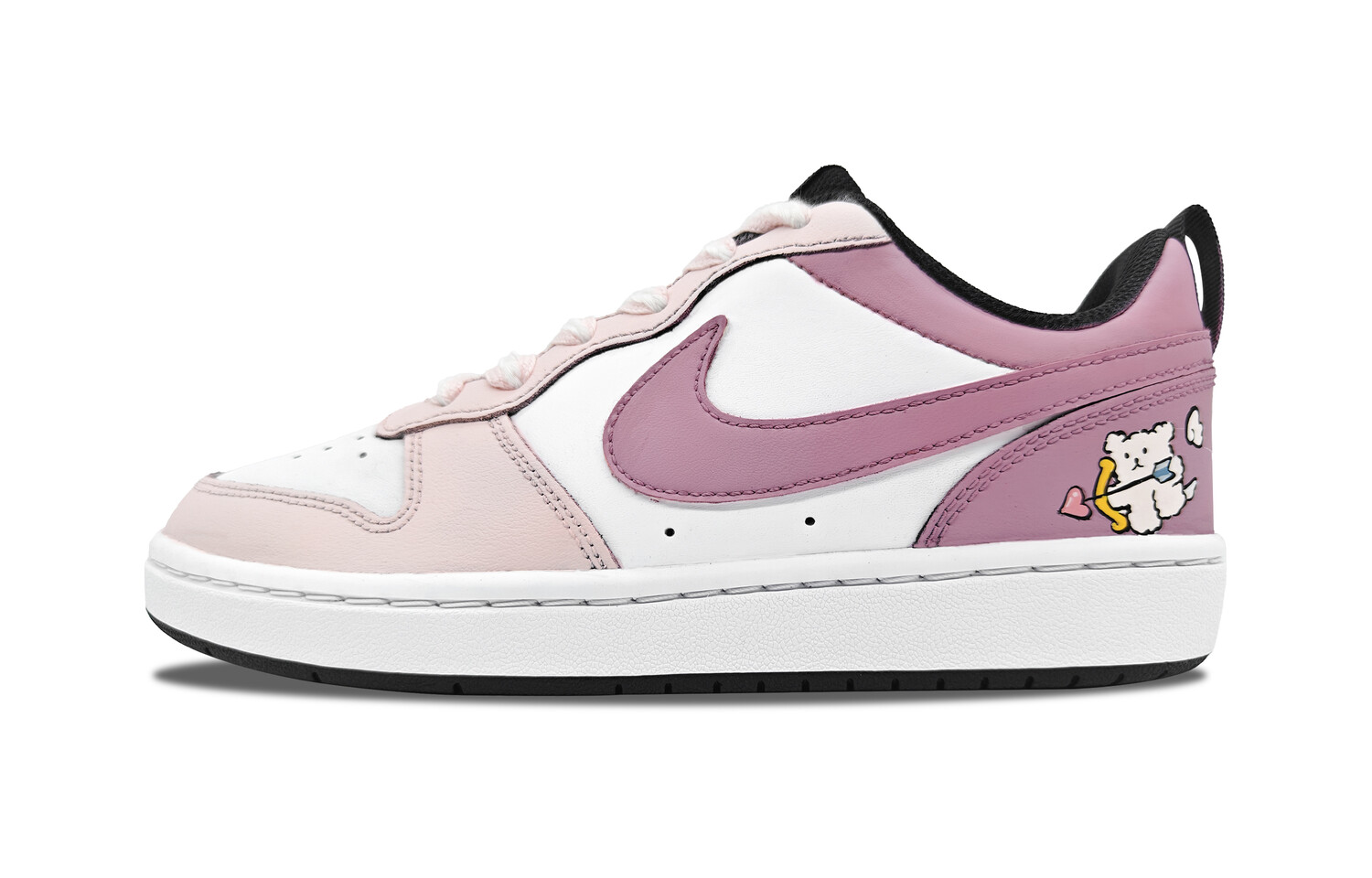 

Кроссовки Nike Court Borough Skateboarding Shoes Women's Low-top White, фуксия, Розовый, Кроссовки Nike Court Borough Skateboarding Shoes Women's Low-top White, фуксия