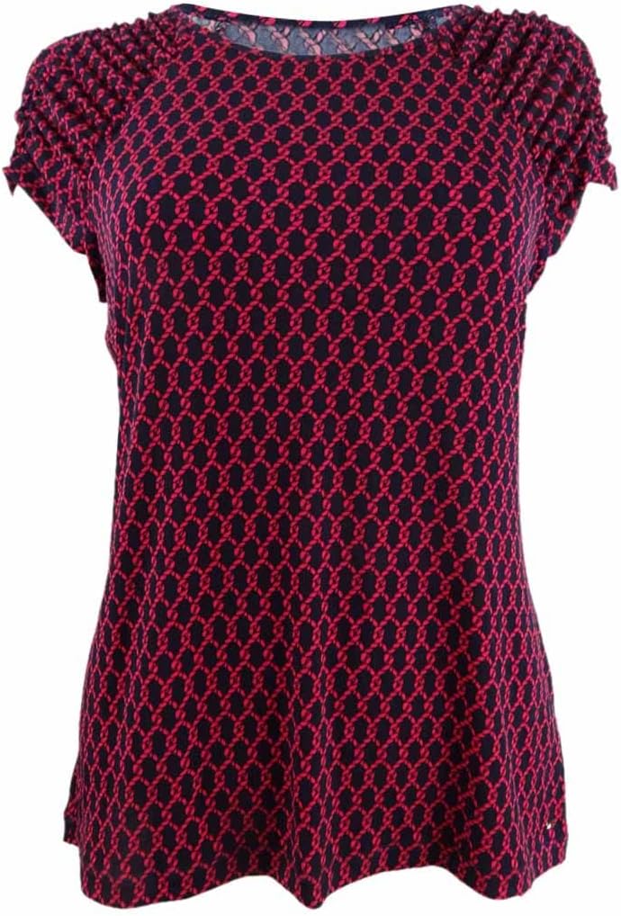 

Женская блузка-пуловер Tommy Hilfiger с присборенными рукавами, Red