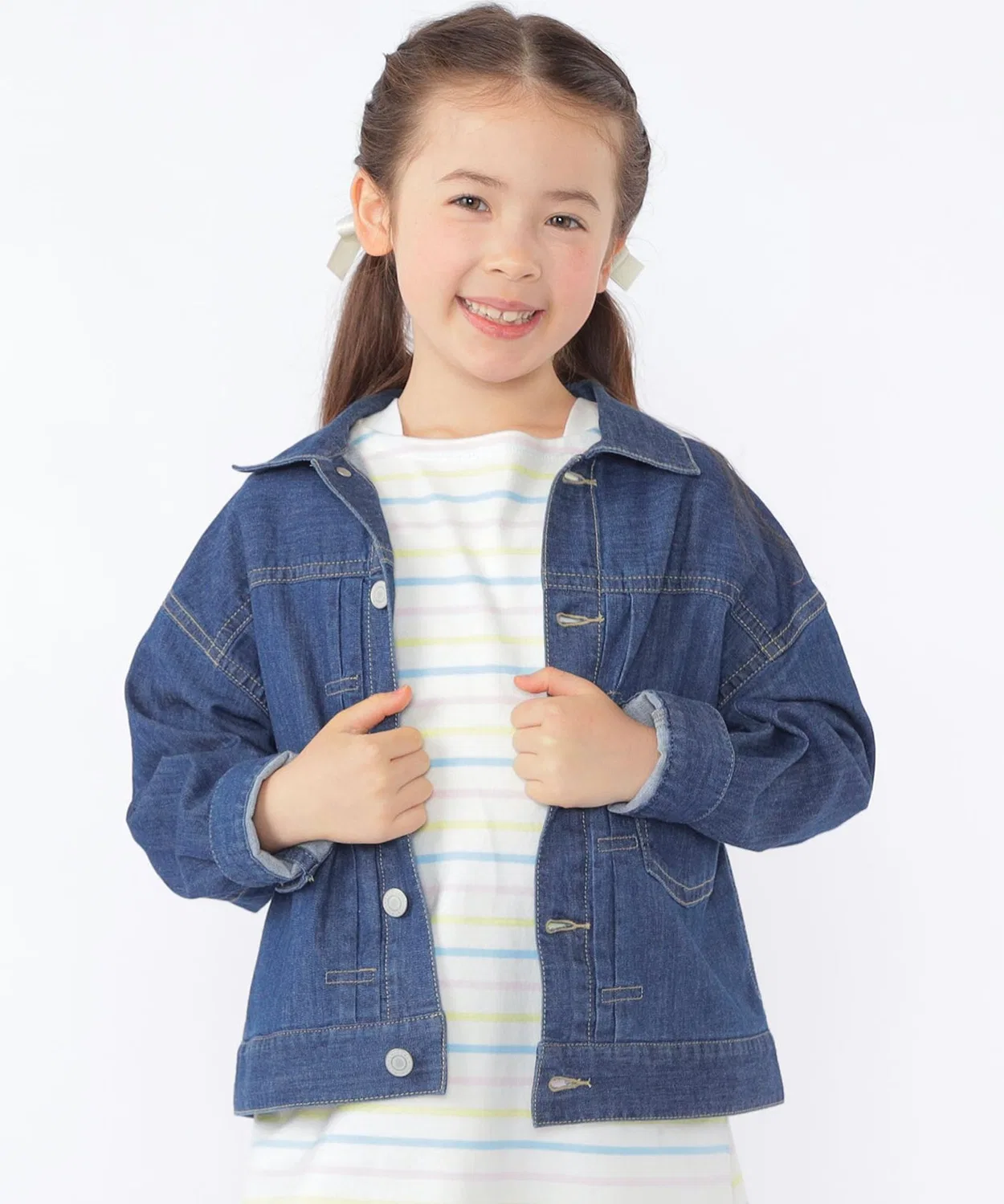 Детская джинсовая куртка из лёгкого денима, SHIPS KIDS, 98% хлопок, тёмно-синий