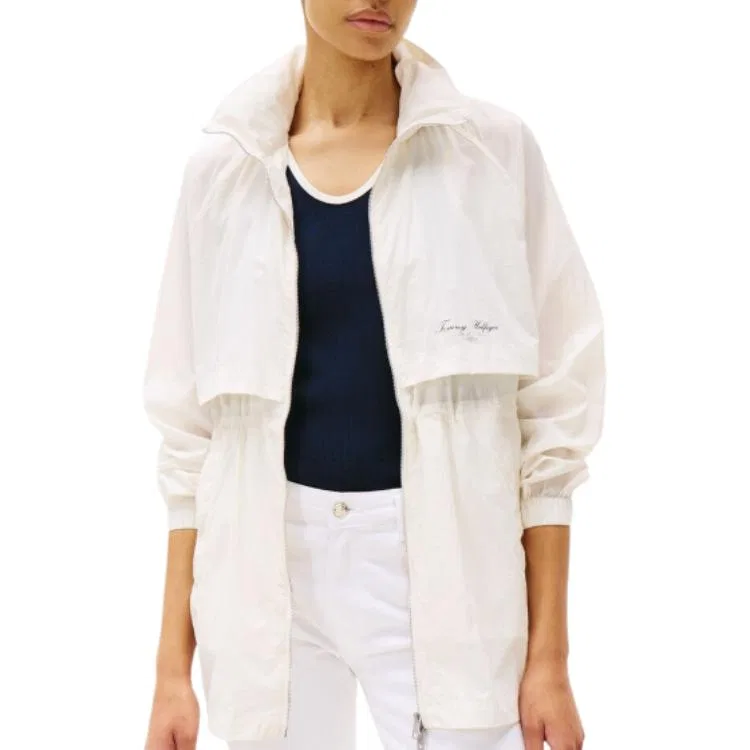 Пальто тренч женское white Tommy Hilfiger