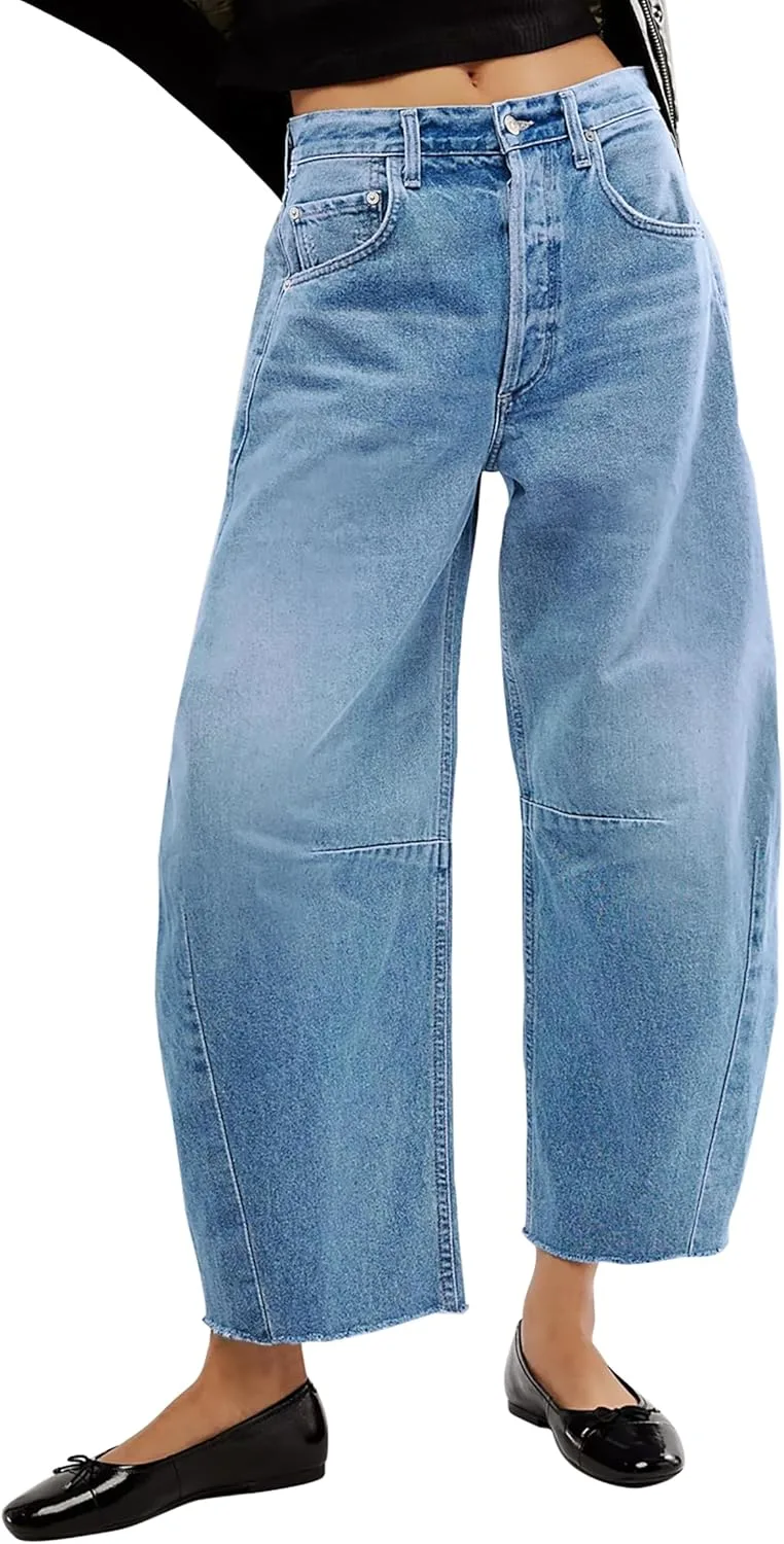 

Джинсы Barrel High Waisted Casual Baggy BISUAL