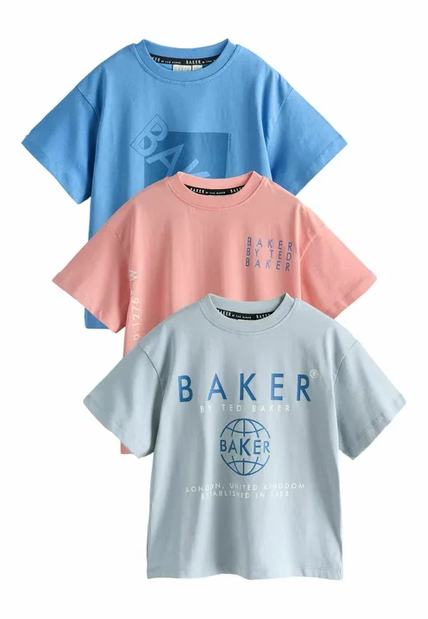 Футболка принтованная Baker By Ted Baker, сине-серо-оранжевый