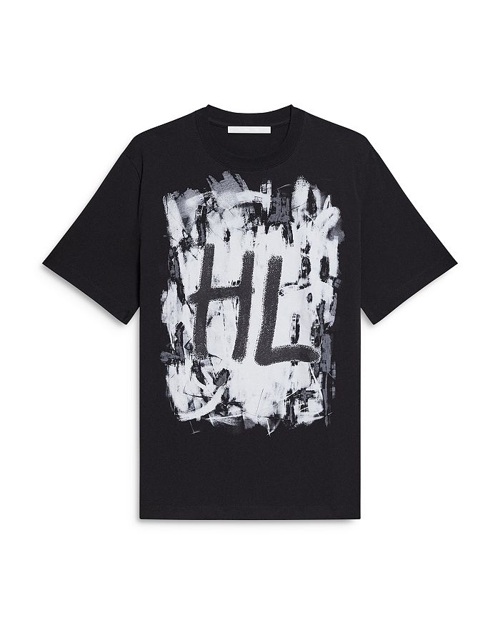 

Футболка с коротким рукавом и принтом Helmut Lang, черный