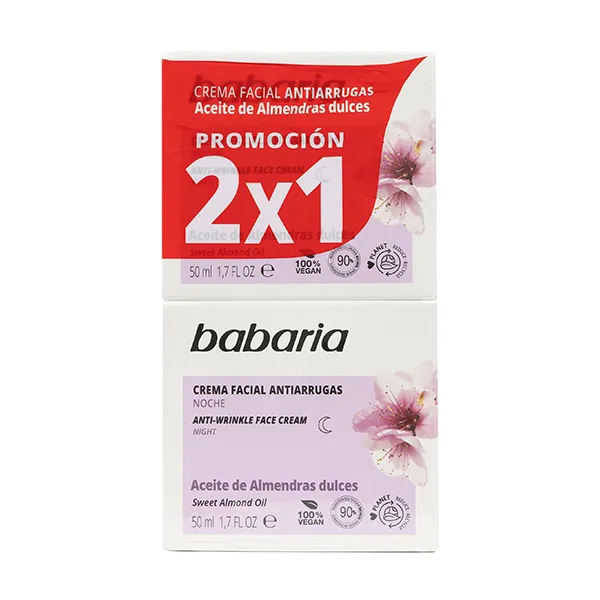 

Крем против морщин с маслом сладкого миндаля Anti-Wrinkle Facial Cream Almond Babaria, 2 UD