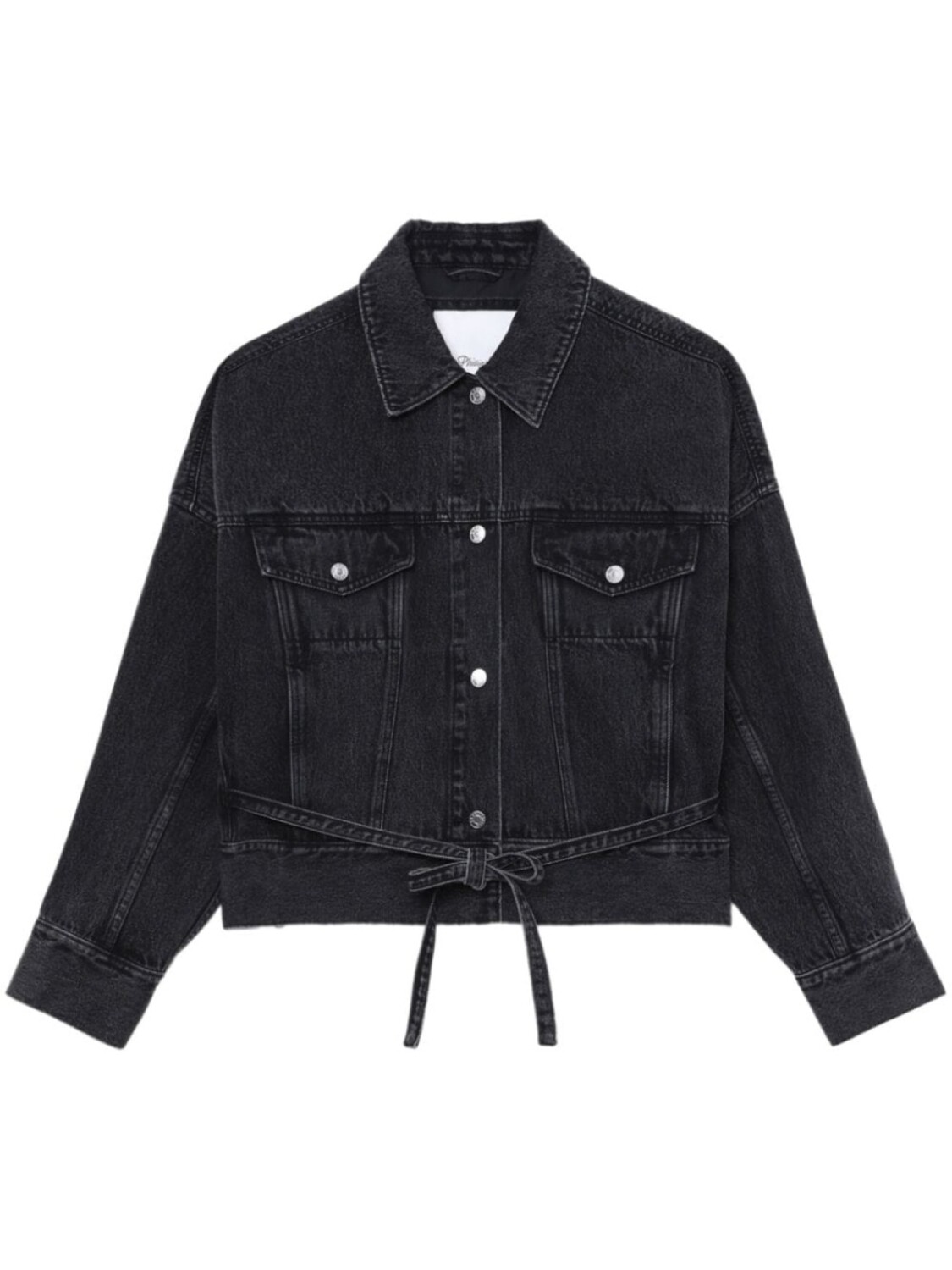 

3.1 Phillip Lim джинсовая куртка с поясом, черный