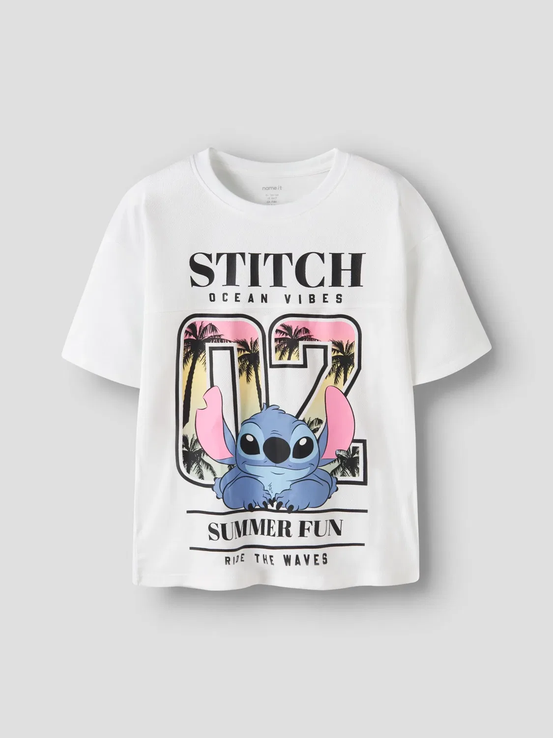 Футболка с принтом Stitch, Name it, bright white — фото 3