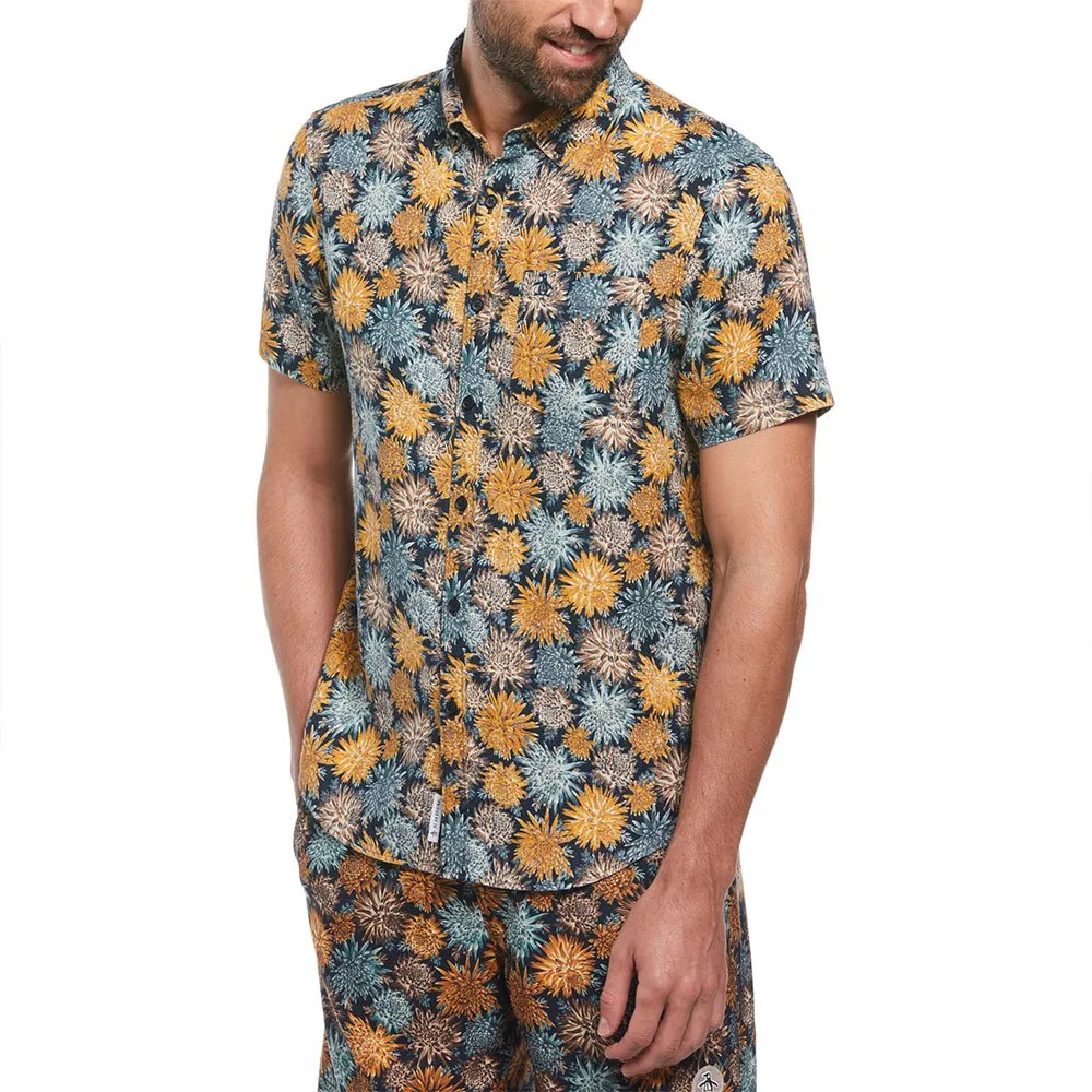 

Рубашка Original Penguin Linen Aop Floral, разноцветный
