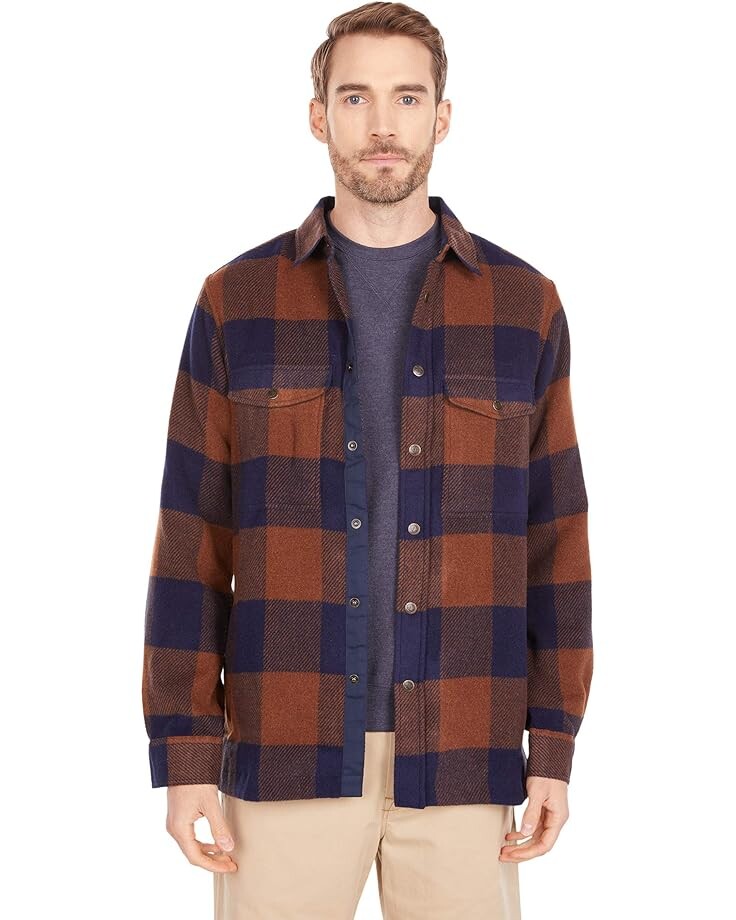 

Рубашка Fjällräven Canada, цвет Chestnut/Dark Navy