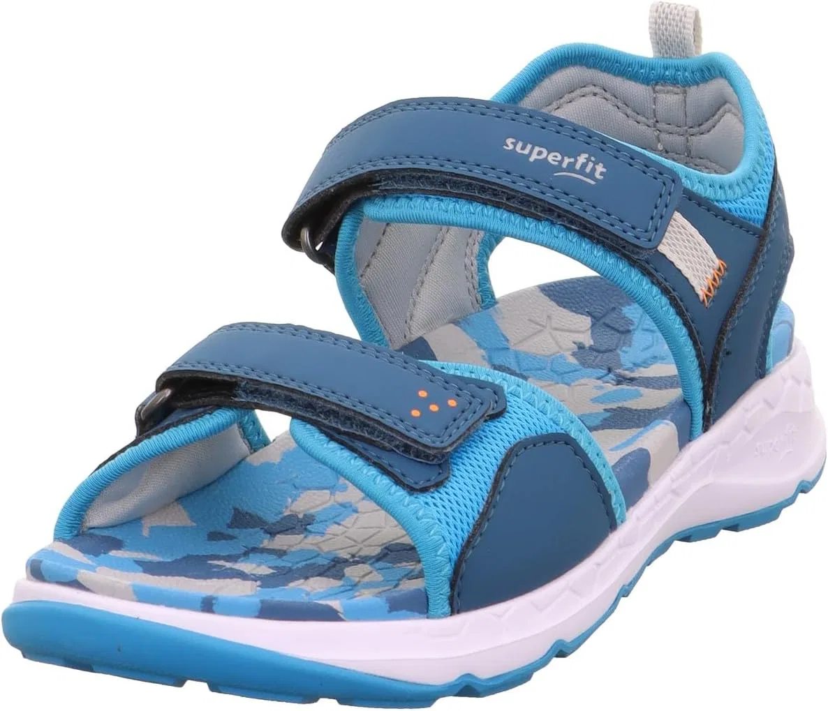 Детские сандалии для мальчиков с перекрестными ремешками Superfit, Turquoise Blue