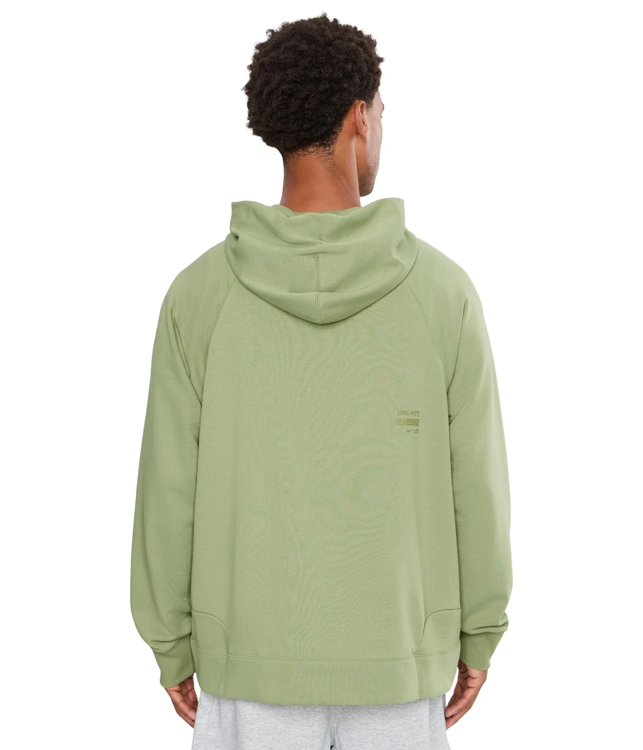 Толстовка с капюшоном и флисовой подкладкой Dri-FIT NAC для насоса Nike, Dusty Olive/Clear — фото 4