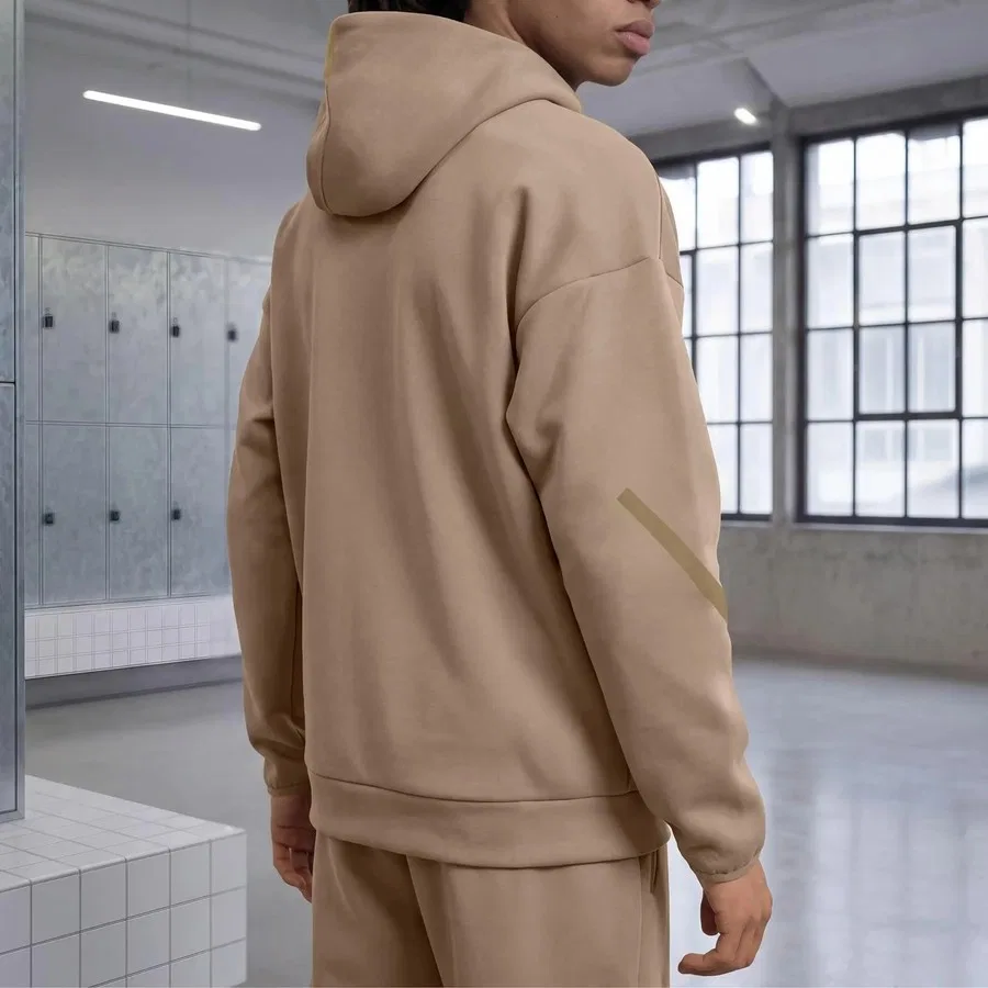 Свитшот с капюшоном и молнией Z.N.E. Full Zip adidas, Коричневый — фото 4