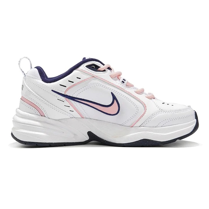 Кастомизированные кроссовки Nike Air Monarch 4 Chunky Unisex, белый/розовый — фото 2